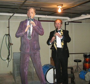 Tarras (left), a giant of the clarinet, and Klezmer Guy 